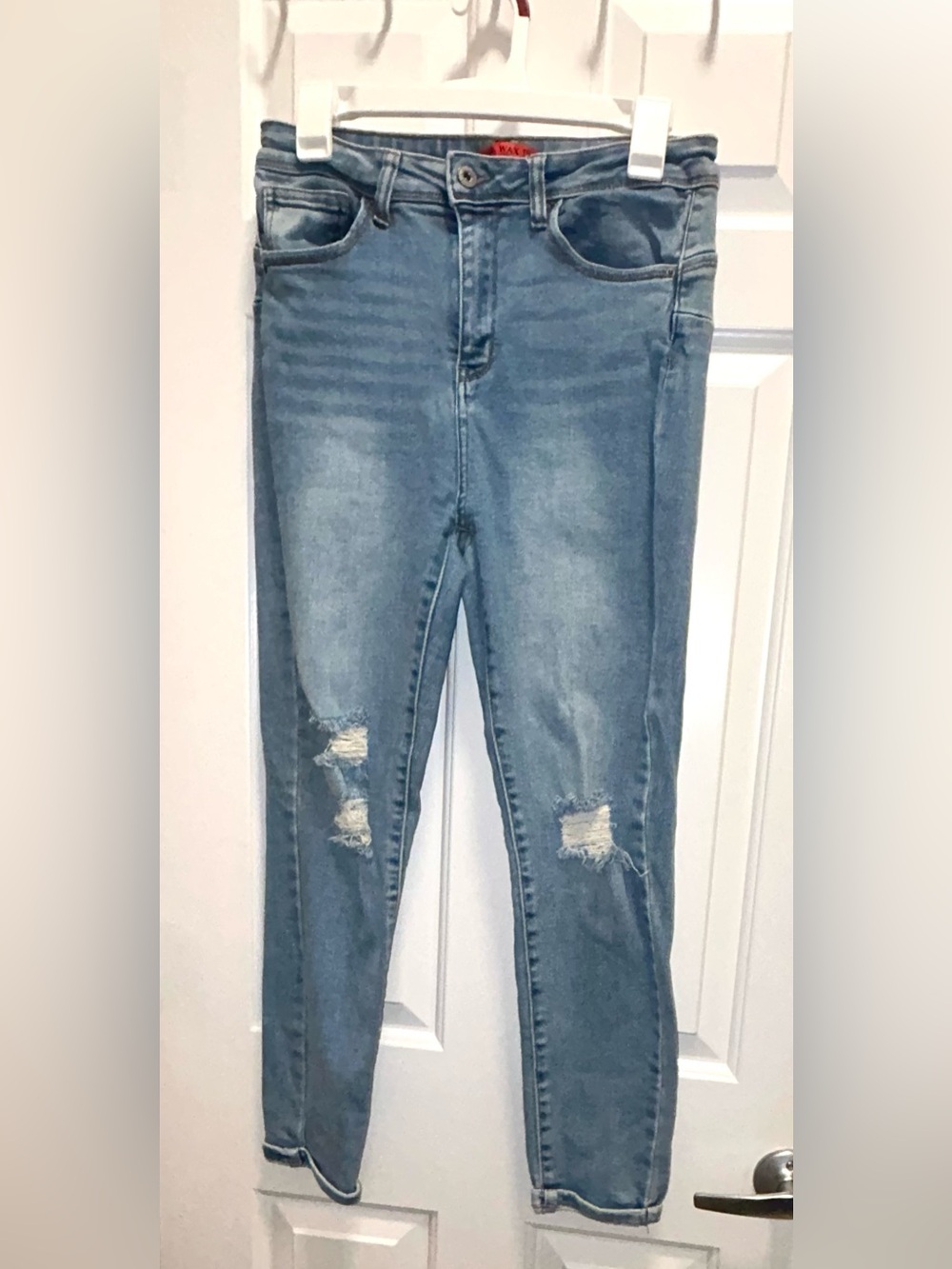 Wax Jeans Butt I Love You Women's Blue Stretch Denim Jeans Size 11/30